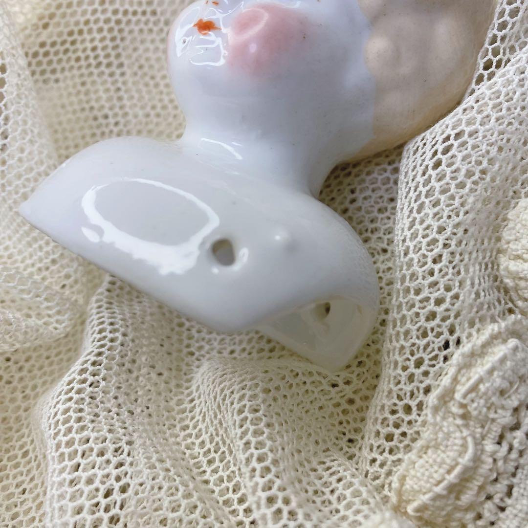 ドイツアンティーク チャイナヘッドドール ヘッド ブロンド