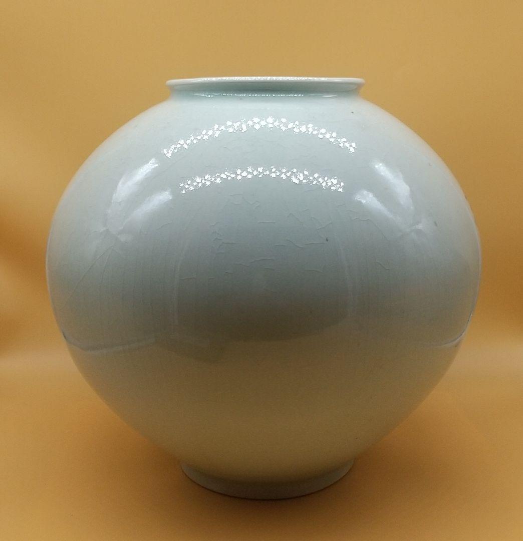 李朝 染付 壺 丁巳新正（1917年） 李範植