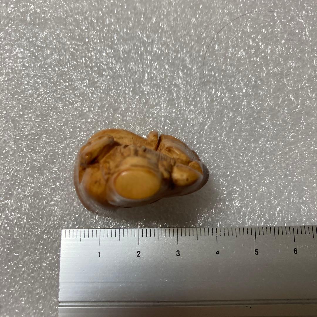 極上天然素材　寿老人彫刻　根付　提げ物