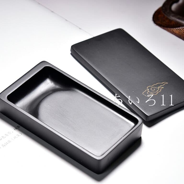 天然原石 硯 　書道　上品