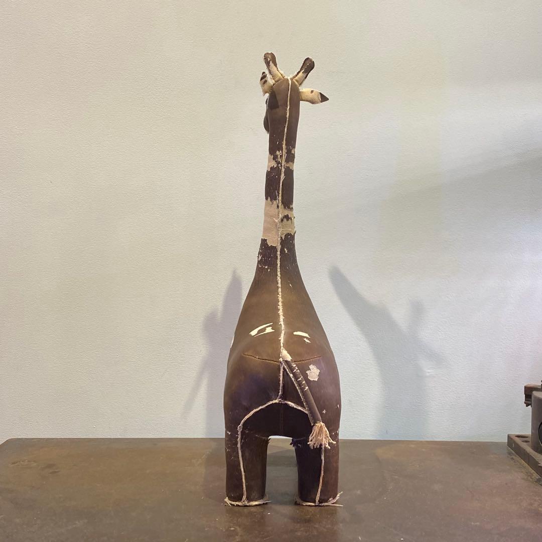 古いキリンの置物 オブジェ 古道具