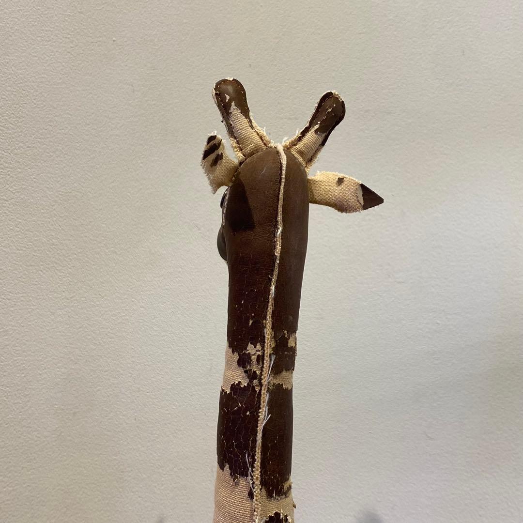 古いキリンの置物 オブジェ 古道具