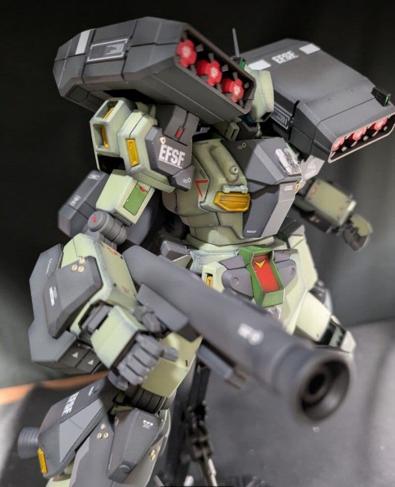 MG 1/100 RGM-89S スタークジェガン 改修塗装済完成品