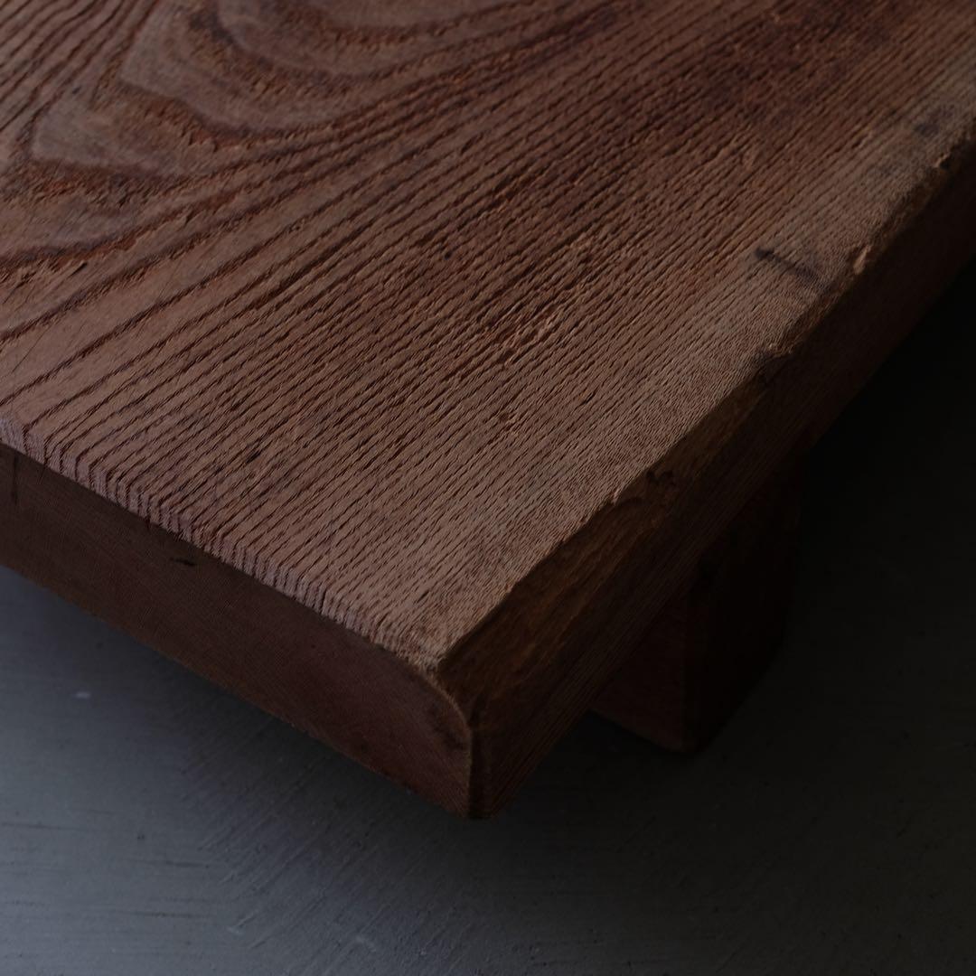 欅材 古い台　まな板 花台 座卓 カッティングボード 古道具 古民具 骨董