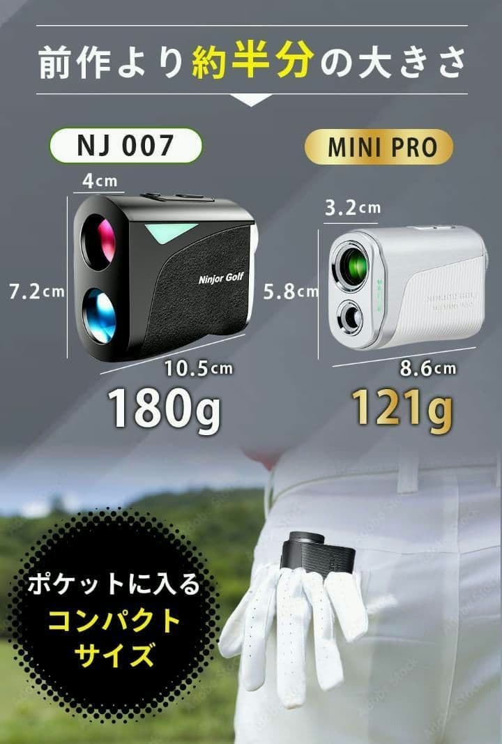 新品　NINJOR GOLF NJ MINI PRO OLED ブラック　、