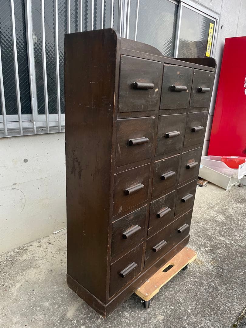 レトロ家具　古い引き出し　アンティーク　古材　木製チェスト