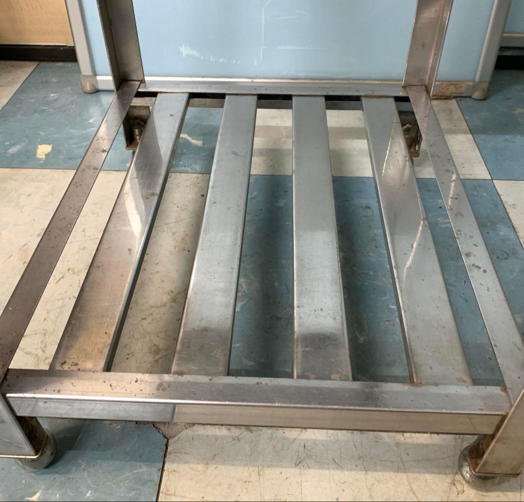 業務用ステンレス作業台 高さ950㎜×幅500㎜×奥行600㎜ バックガード付