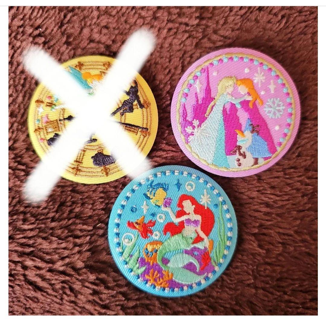 ちゃーちゃんディズニー刺繍缶バッジ