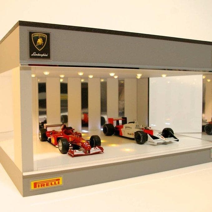 klaus・白大理石＆WH梨地・ディスプレーBOX / ネオジオラマ