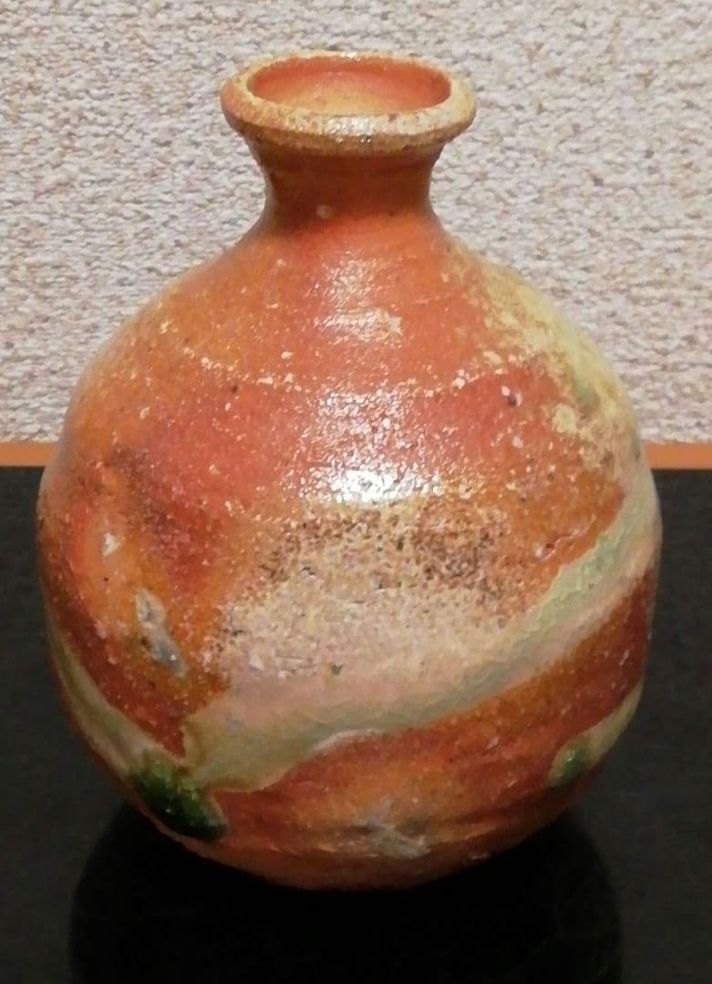 井村侊生作　信楽焼　徳利　共箱　酒器