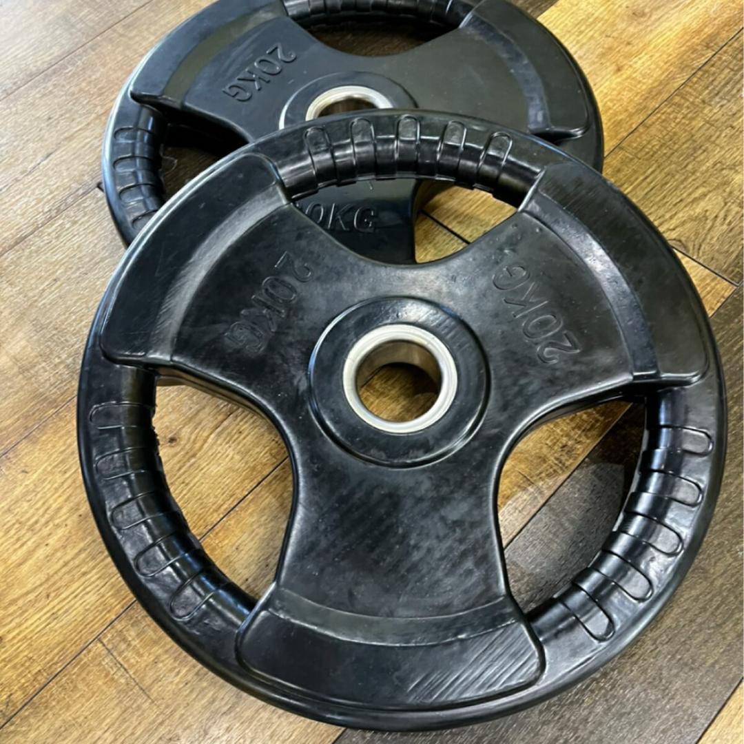 総重量280kg Φ50mm 3グリップラバープレート　計16枚SET