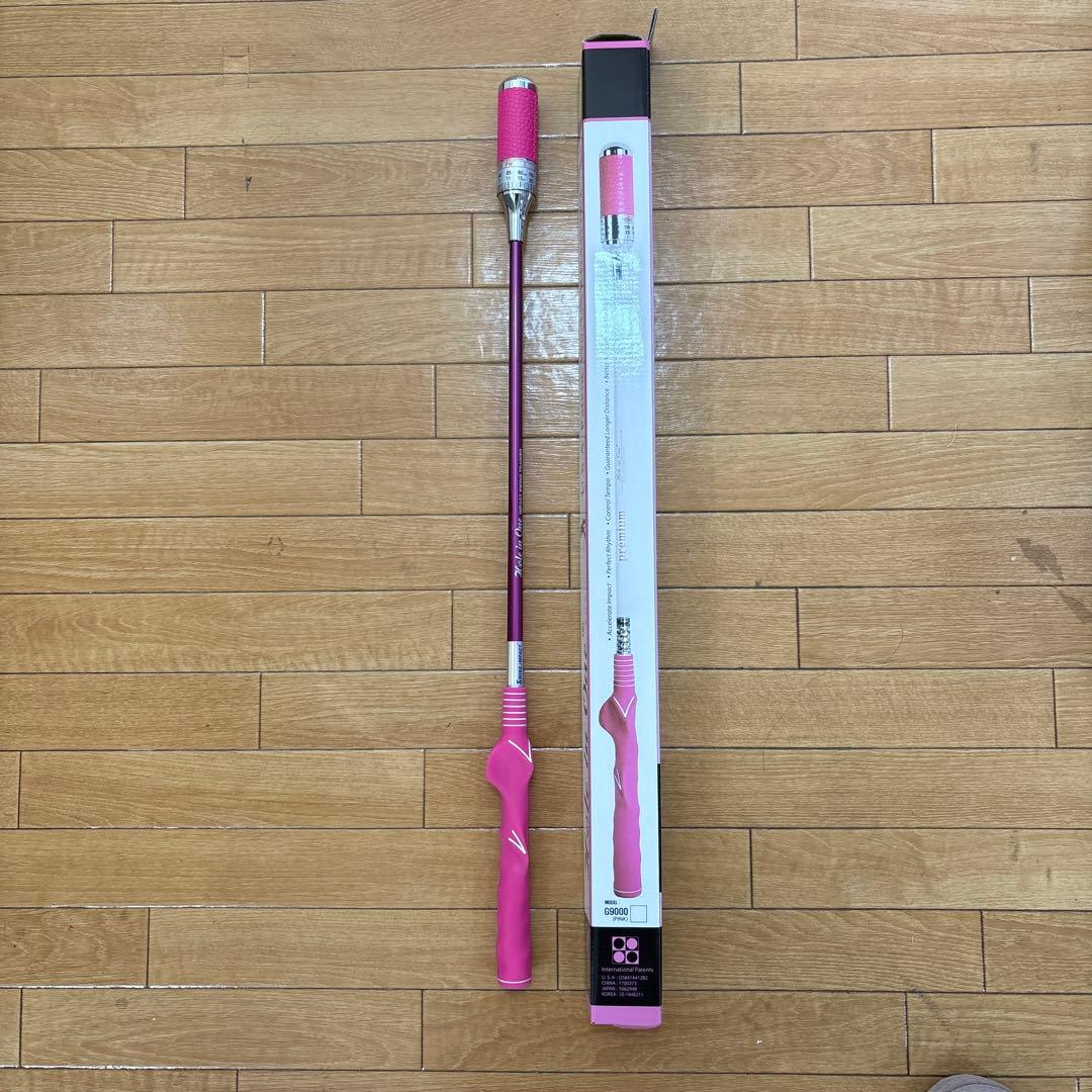 ゴルフスイングトレーナー　ピンク