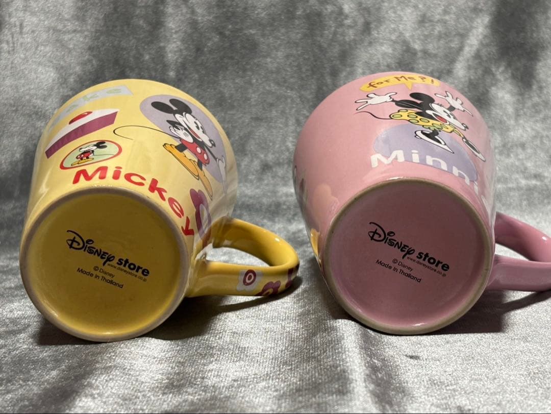 【希少品】ディズニー ミッキー ミニー マグカップ ペアセット【ヴィンテージ】