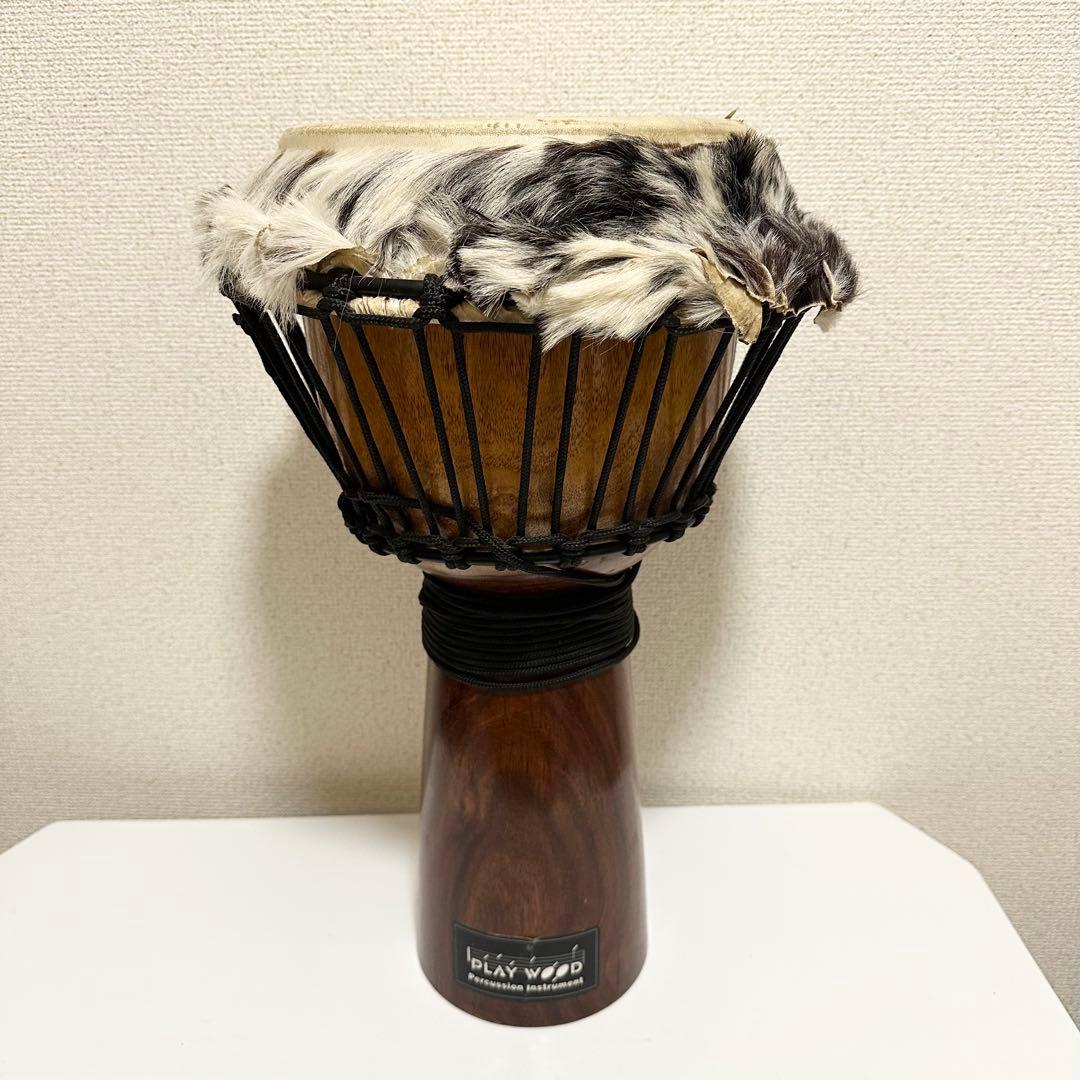 PLAY WOOD ジャンベ 打楽器 民族楽器 ナチュラルスキン 木製
