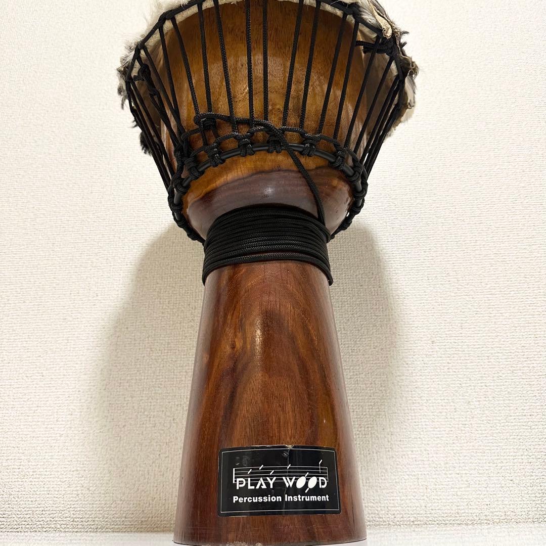 PLAY WOOD ジャンベ 打楽器 民族楽器 ナチュラルスキン 木製