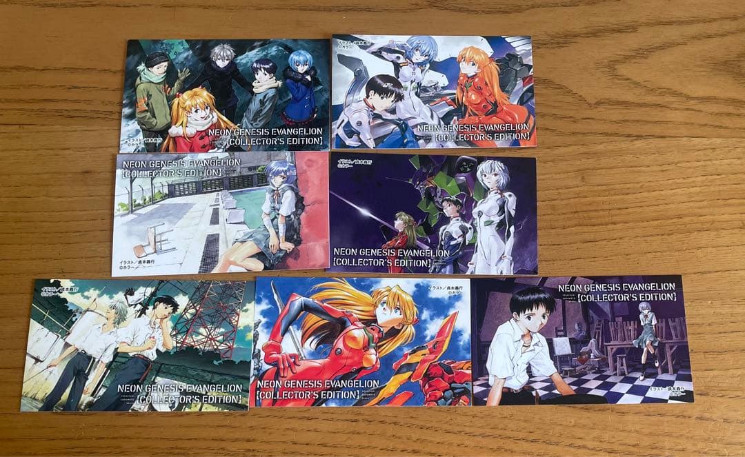名刺サイズイラストカード7種＋イラストカード7種【新品】エヴァンゲリオン購入特典