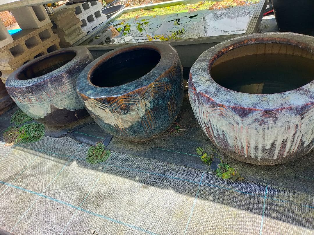 火鉢　３個セット　古美術　骨董品　旧家蔵出し　ビンテージ　手炙り　レトロ　　希少