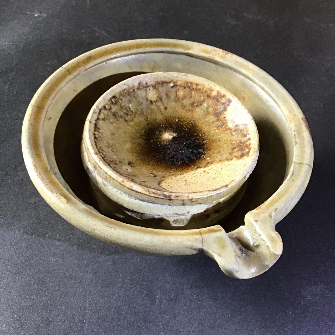 江戸時代片口　小皿　セット　味のある古い焼き物です。