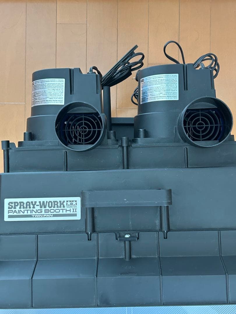 タミヤ　ペインティングブースⅡ ツインファン　塗装ブース　延長ダクト2本付き