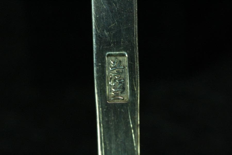 金谷五良三郎 南陵結び黒文字 銀製 スティック 重43g 共箱(K-XA805)