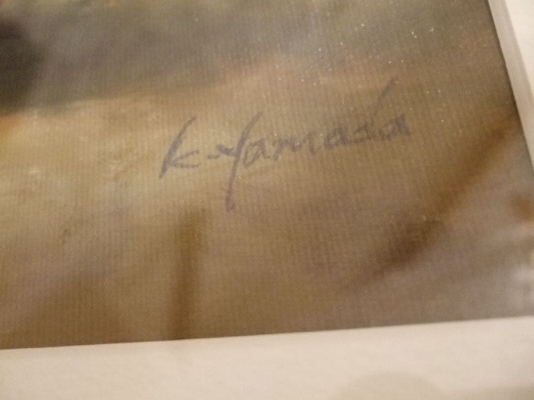 青い薔薇の絵　絵画