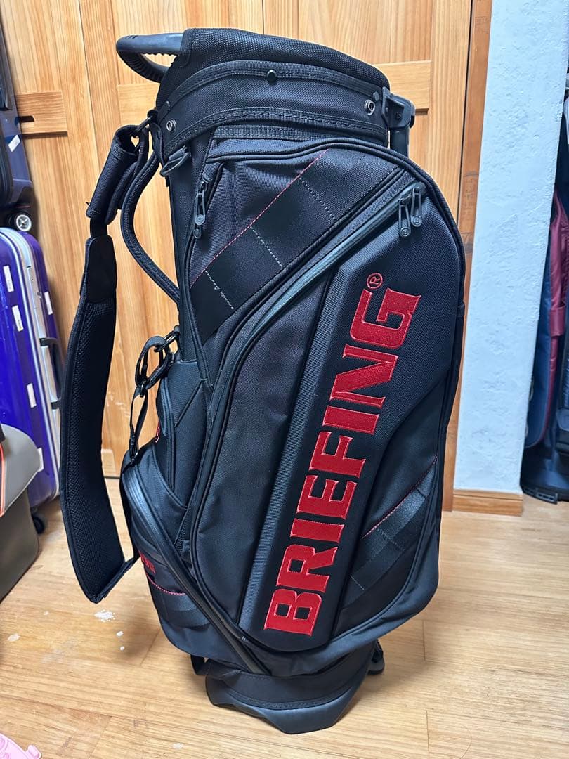 BRIEFING CR-10 キャディバッグ ブラック/レッド