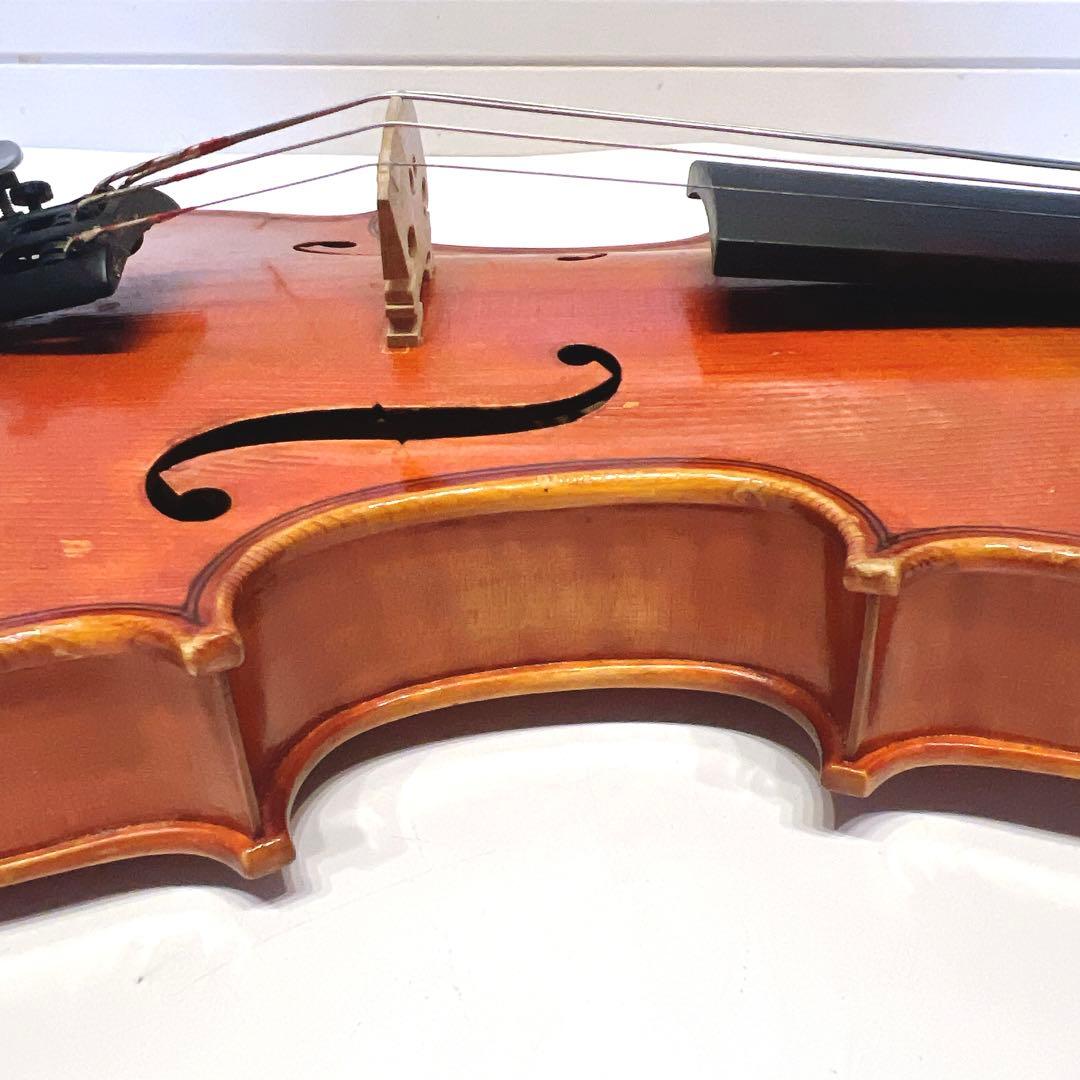 【詳細不明】美虎杢 1/8サイズ バイオリン　原産国不明