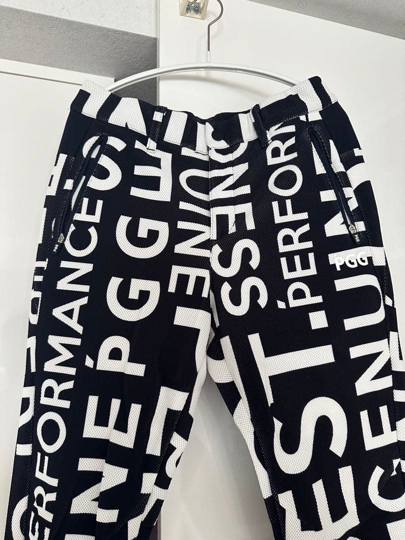 地中海さま専用　PGG 黒白プリント フルジップパーカー　セットアップ　サイズ0