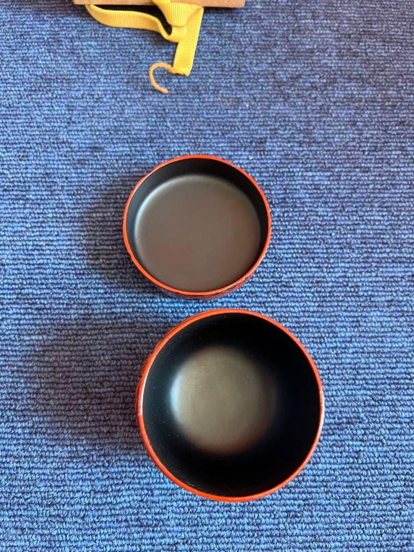 994 堆朱　牡丹彫　棗　未使用