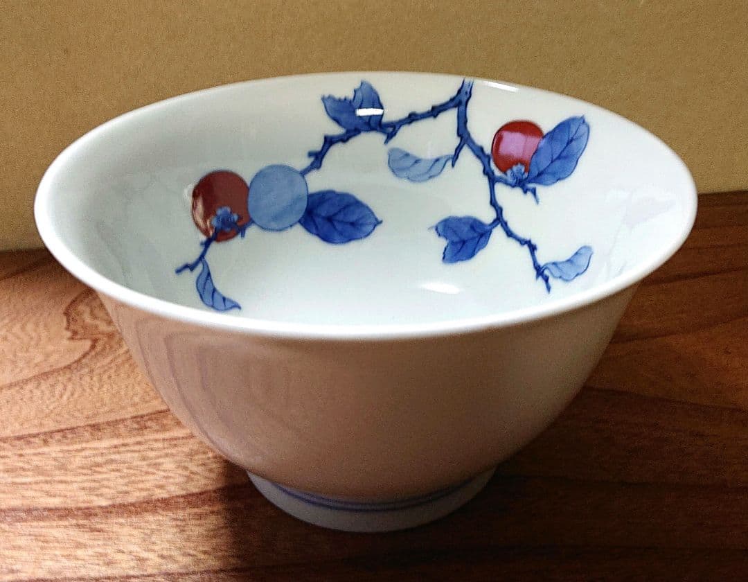 柿右衛門造柿画菓子鉢
