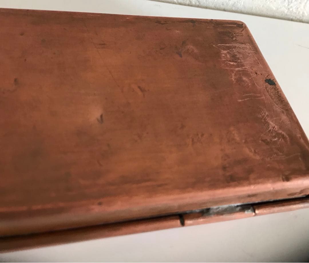 骨董品　銅製　筆箱　筆入れ　希少
