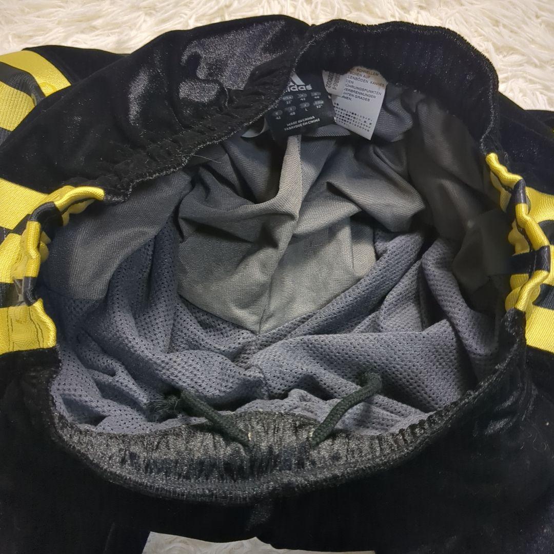 【美品✨adidas✨L】ベロア ジャージ トラックスーツ セットアップ 黒