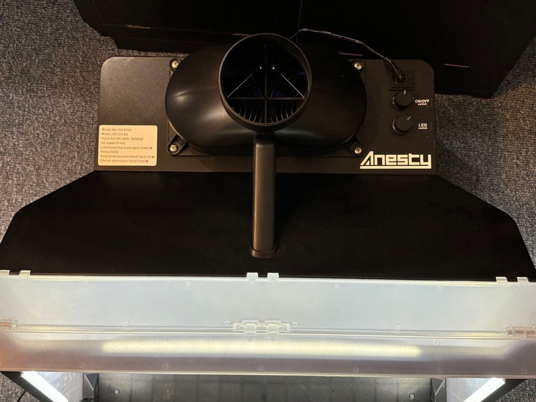 Anesty 塗装ブース プラモデル LED照明 ペインティングブース