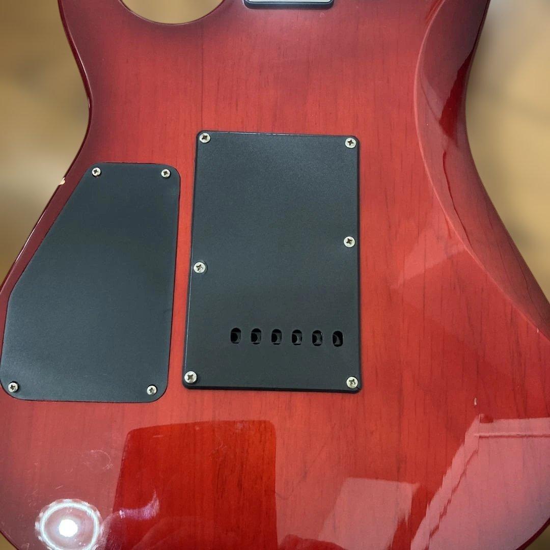 Ibanezレッド エレキギター クォーターソン・メイプル
