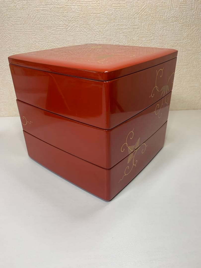 【未使用品】輪島塗　重箱 金彩