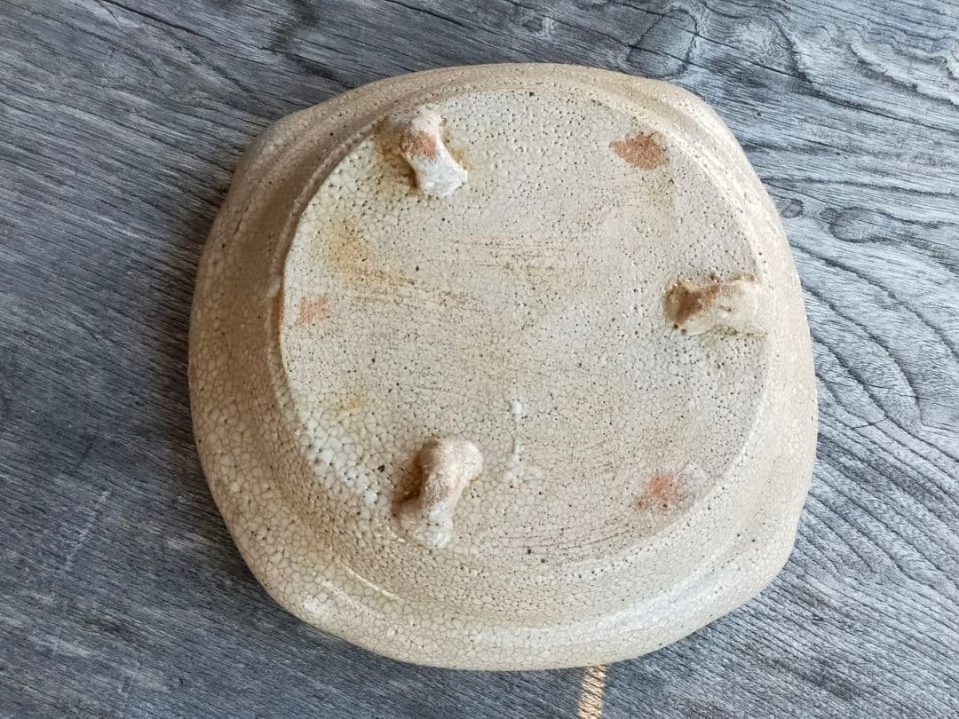 ♥絵志野　鉢　桐箱付き　志野　菓子鉢　骨董品