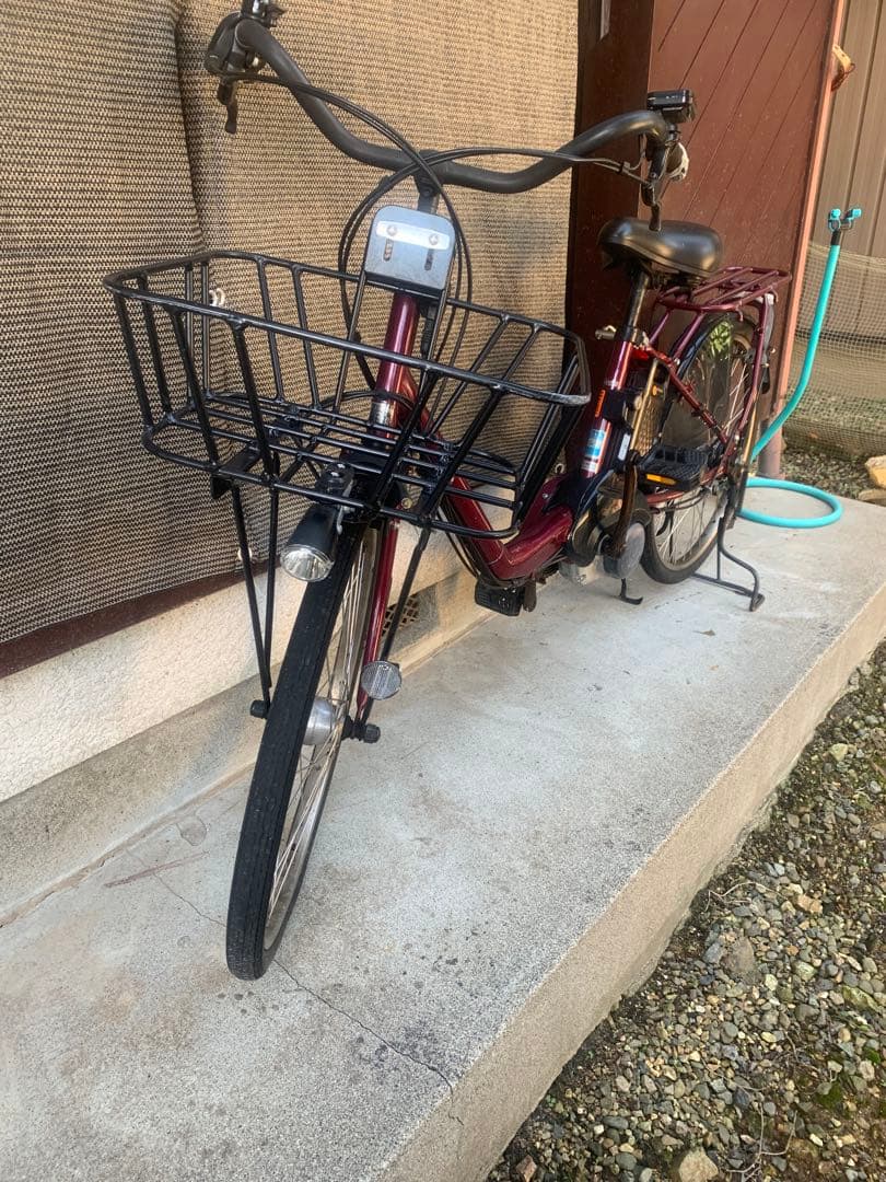 電動アシスト自転車 バーガンディ