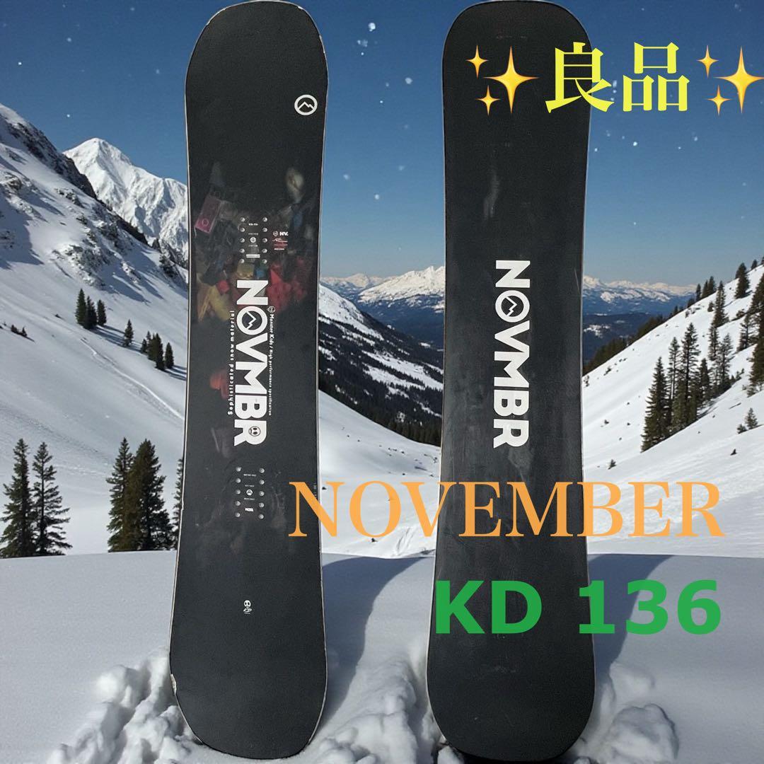 【良品】 NOVEMBER KD 136 ジュニア　キッズ　スノーボード