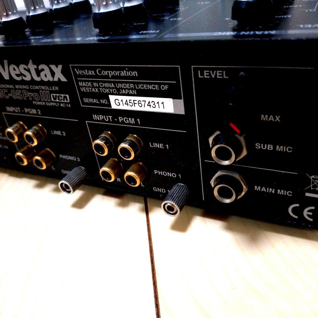 極美品 Vestax PMC-05PRO3 VCA DJミキサー