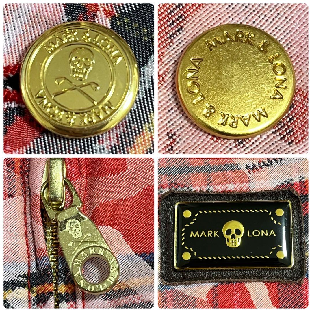 ✨未使用級✨マークアンドロナ ワンピース ベルト 総柄 ゴールド プレート