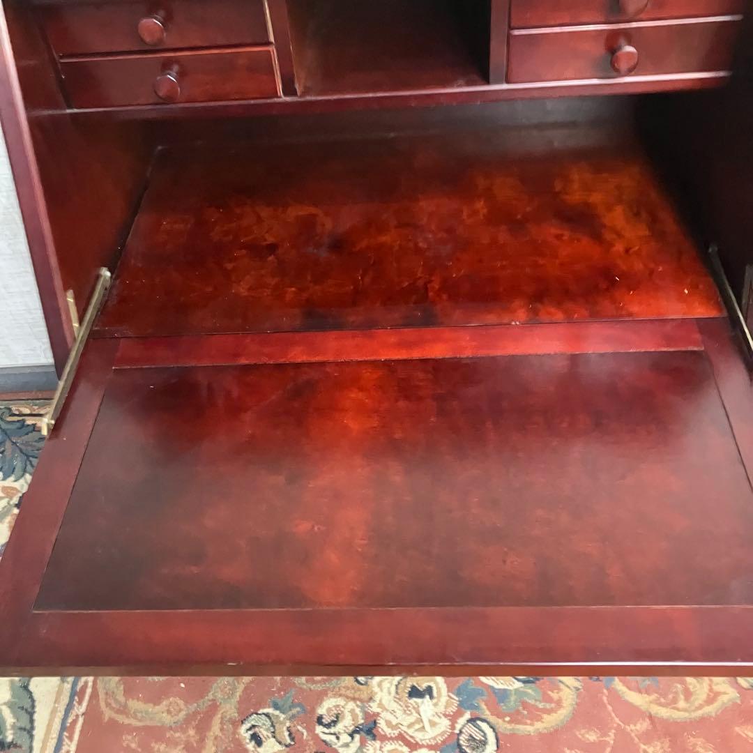 西脇工創 北海道旭川 大雪の工芸家具 英国クラシック 木製ライティングビューロ