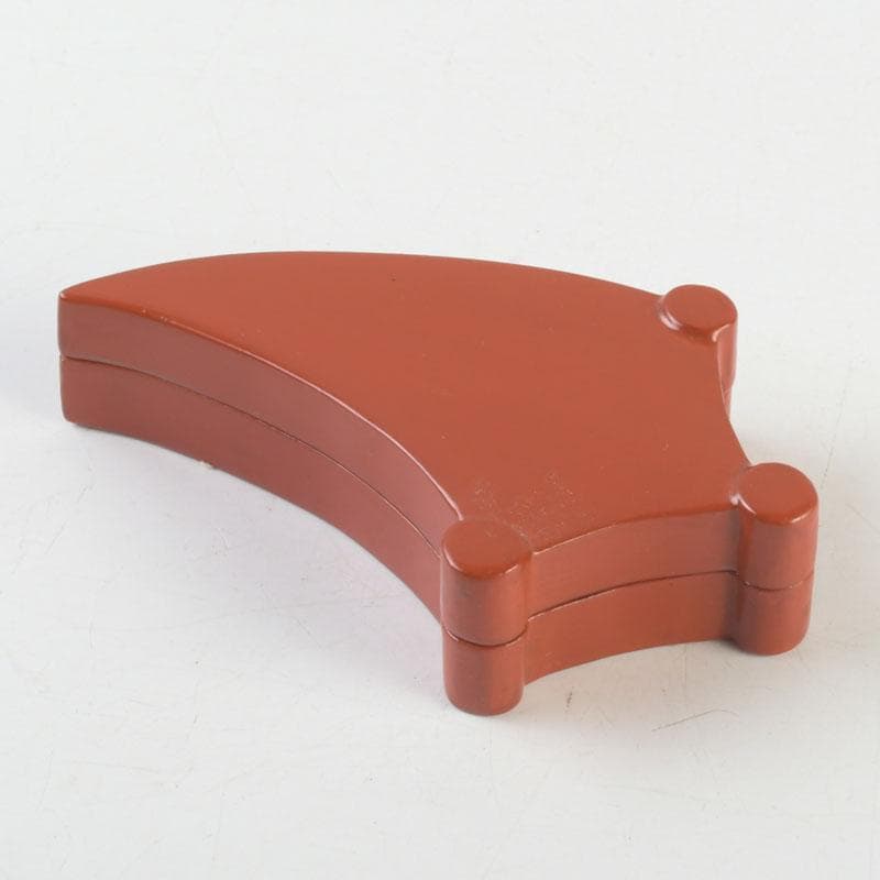 茶道具　塗師　橋口宗榮作　朱塗　丁字香合　共箱　V　9332