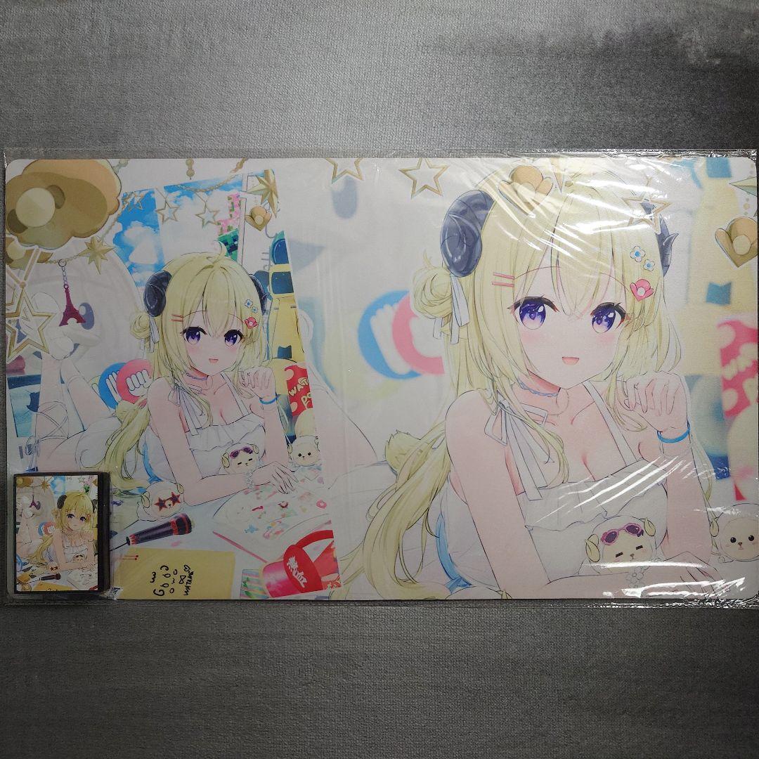 α1 ホロライブ 部屋&白ワンピース 角巻わため スリーブ&プレイマット