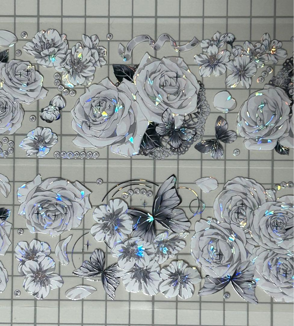 蝶影班白 海外マステ 切り売り