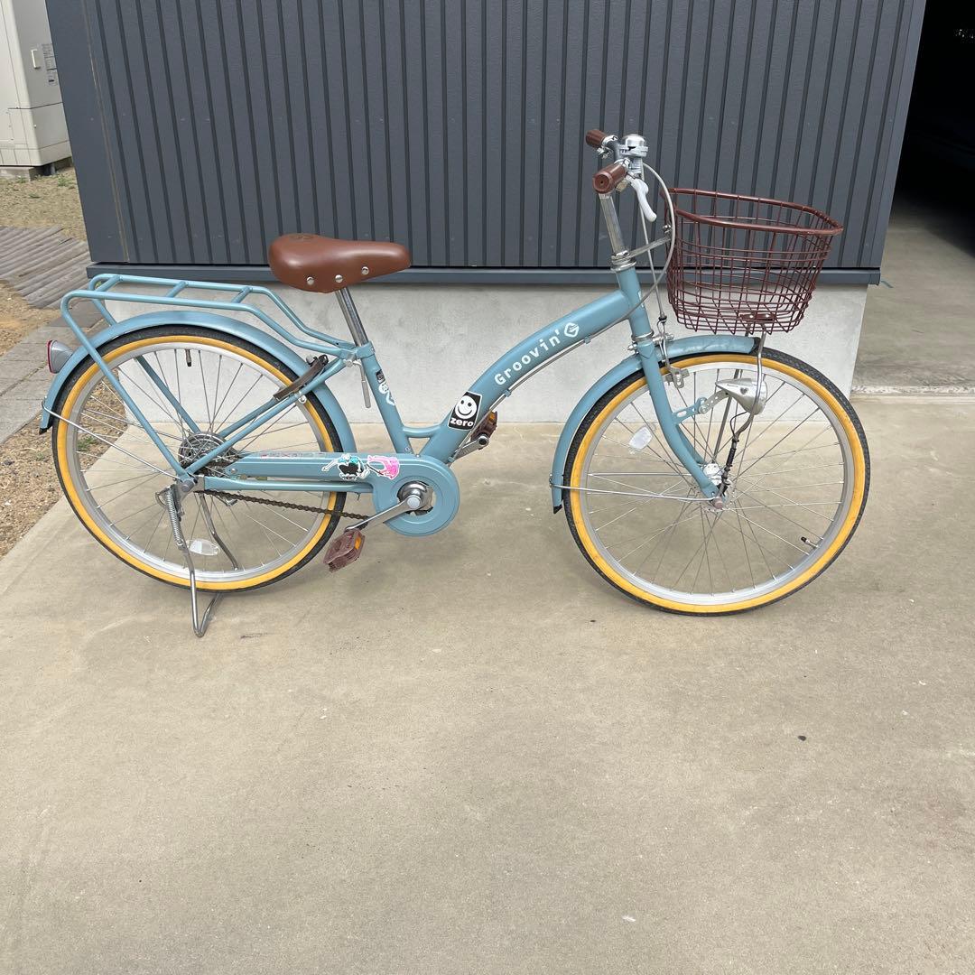 子供用　自転車　 22インチ 前カゴ付き