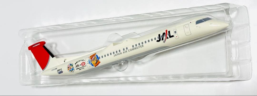 JALUX 1/100 JAC DHC8-Q400 エコ・ハッピーターン号