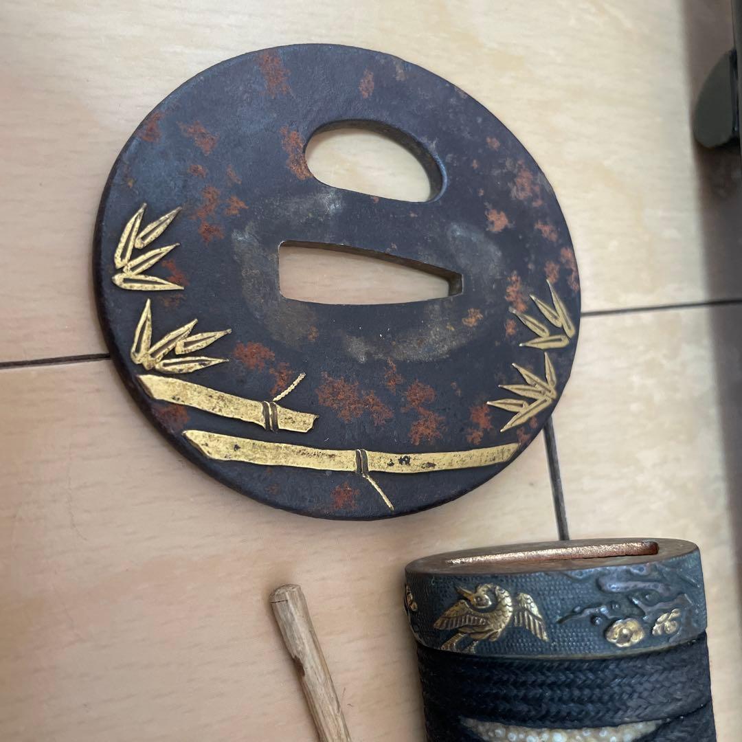 蔵出　江戸時代　良い金具が付いた脇差拵え