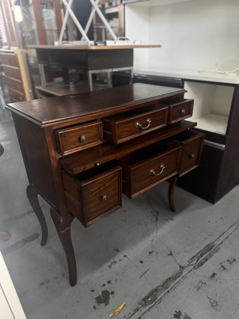 クラシックスタイル文机 ダークブラウン 174