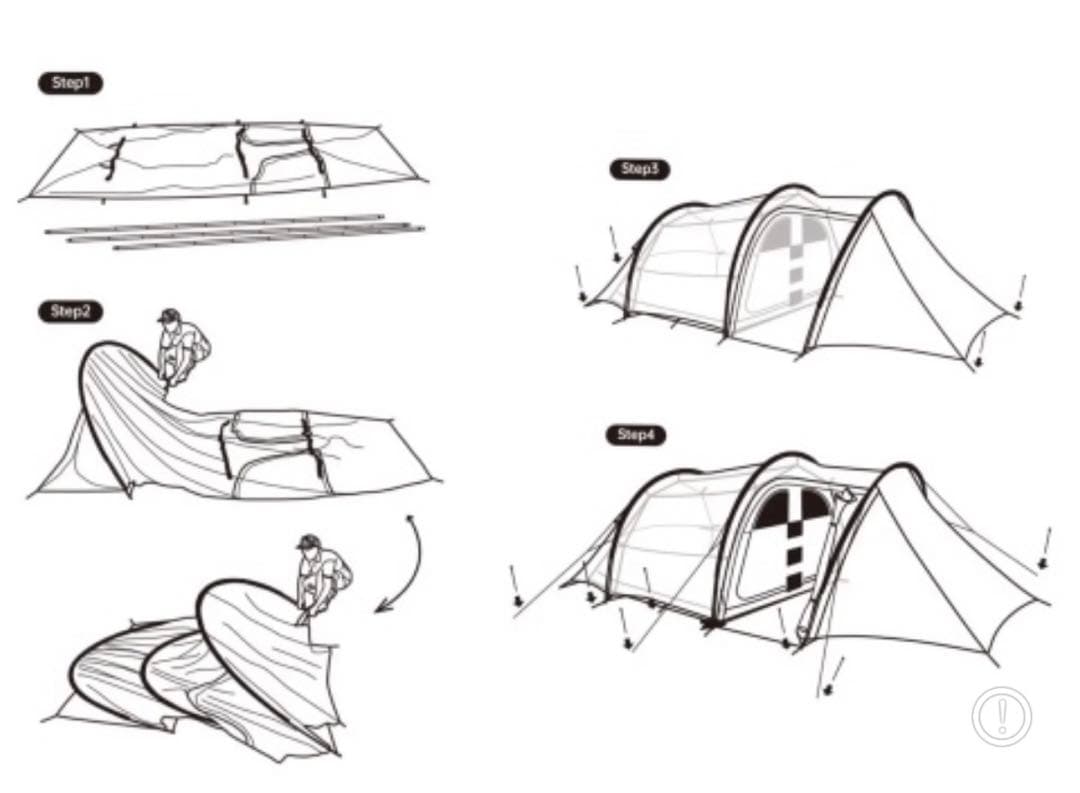 【日本未発売/新品】ネイチャーハイク トンネル_かまぼこ_テント(スカート付)