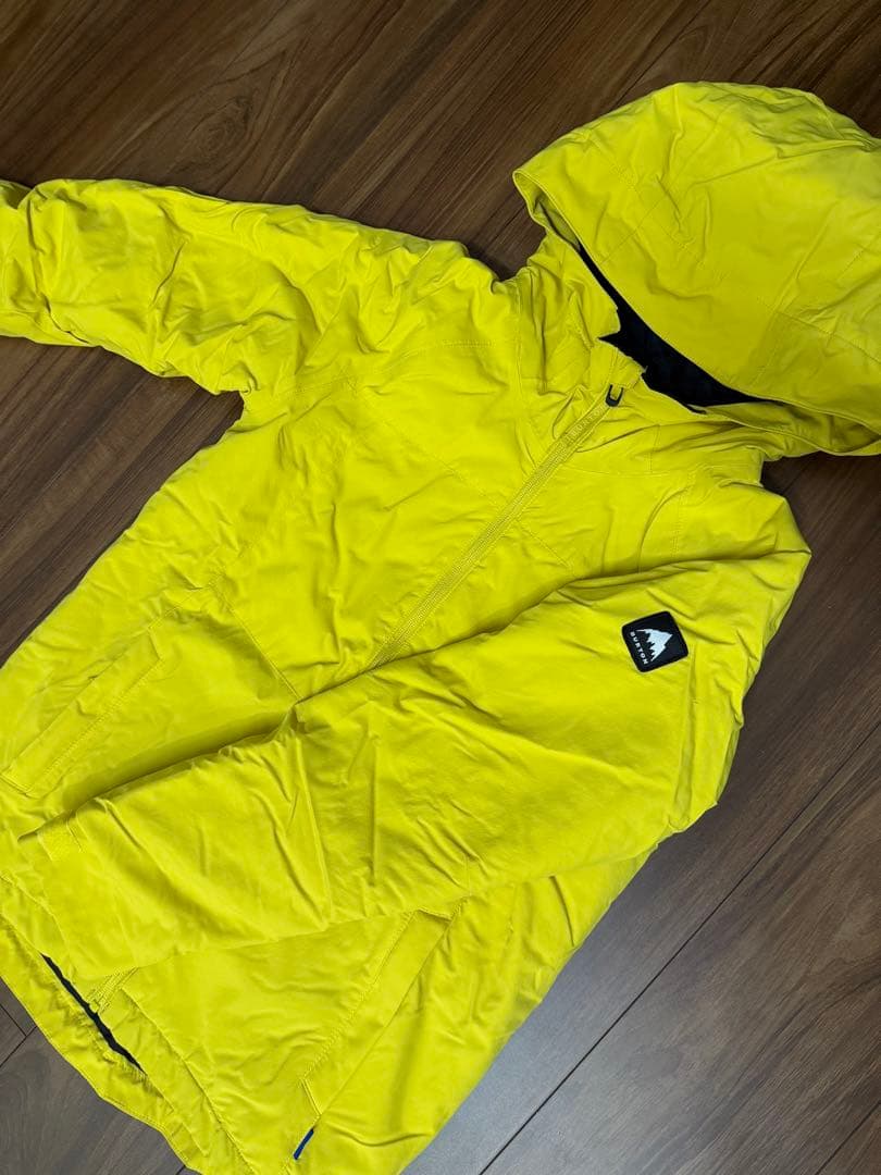 BURTON 子ども用フード付きジャケット イエロー